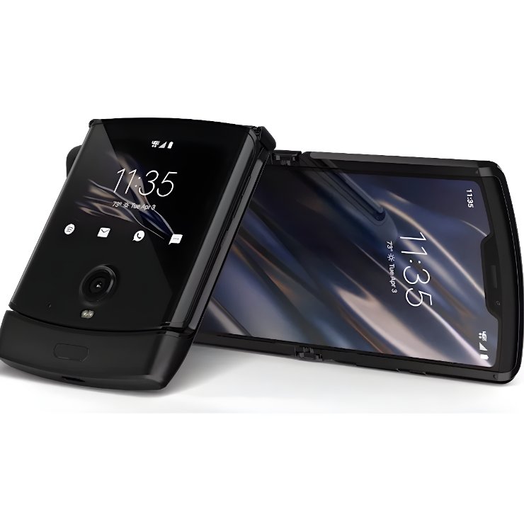 HP lipat Motorola razr warna hitam layar dalam dan luar harga terjangkau kapasitas penyimapanan 128g
