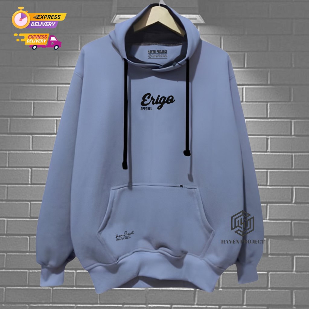 Hoodie Premium Pria Warna Abu Paralon Jaket Tebal Cotton Ori Distro Termurah Hodie Terbaru Terpopule