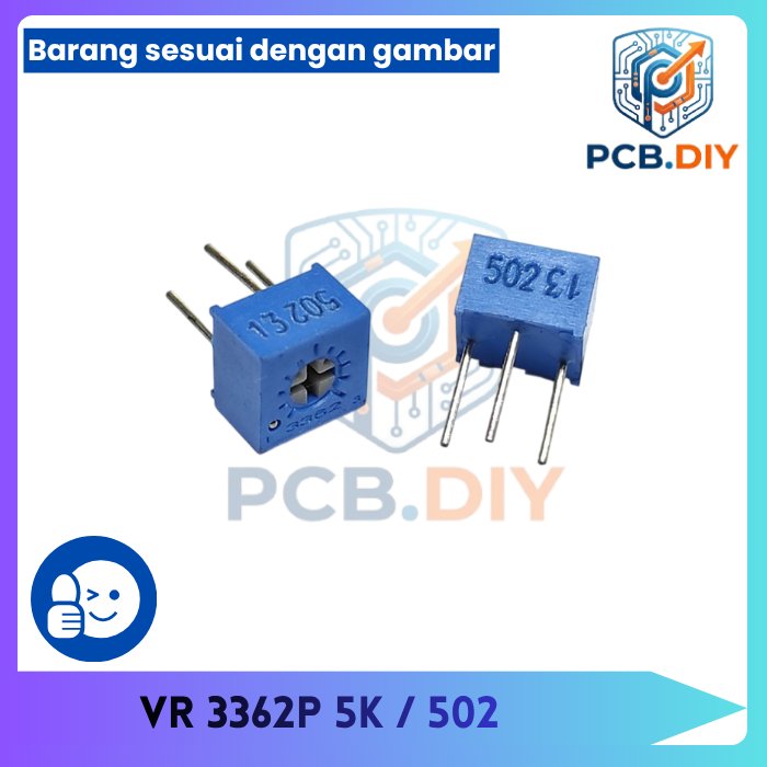 3362P trimpot variabel resistor Presisi 5K 5k 502 3362 p 3362 P 502