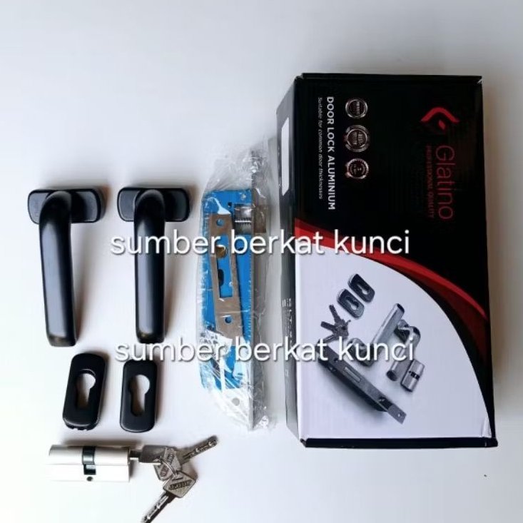 Handle pintu alumunium glatino 202 hitam, Handle pintu glatino 202 , Handle pintu alumunium glatino 