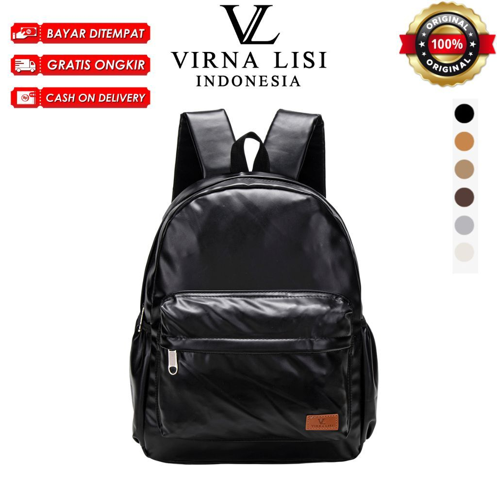 VIRNALISI |  Tas Ransel Sekolah Pria Wanita Unisex Anti Air Kapasitas Besar VL25022