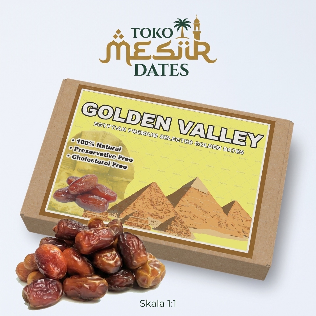 Kurma Mesir Golden dates 500gr | kurma golden valley | al amal