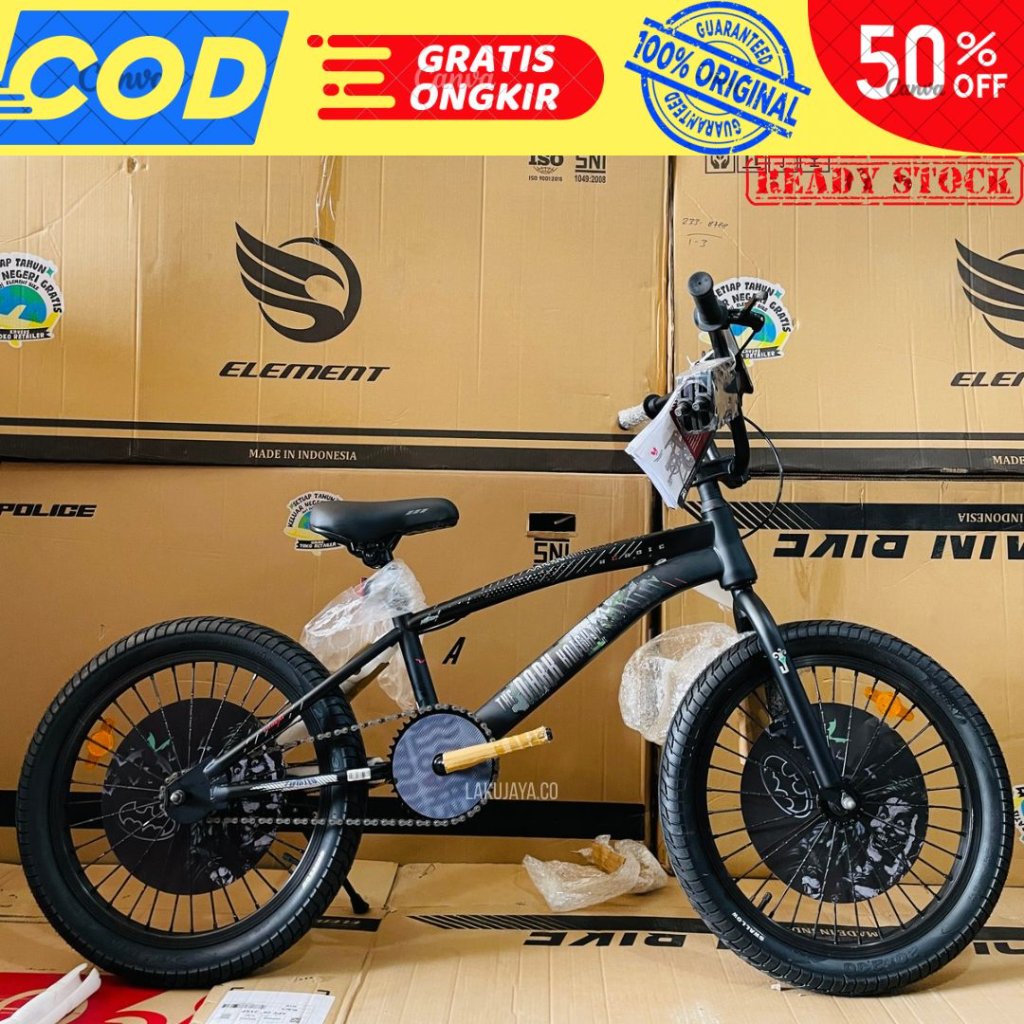 SEPEDA BMX MERK ELEMENT HIP - HOP (BY : ELEMENT BIKE) SIZE 20 INCH