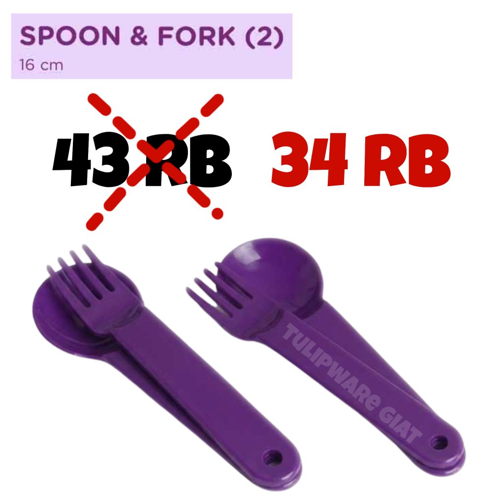 TULIPWARE TULIPWARE Spoon and Fork SENDOK MAKAN BULAT