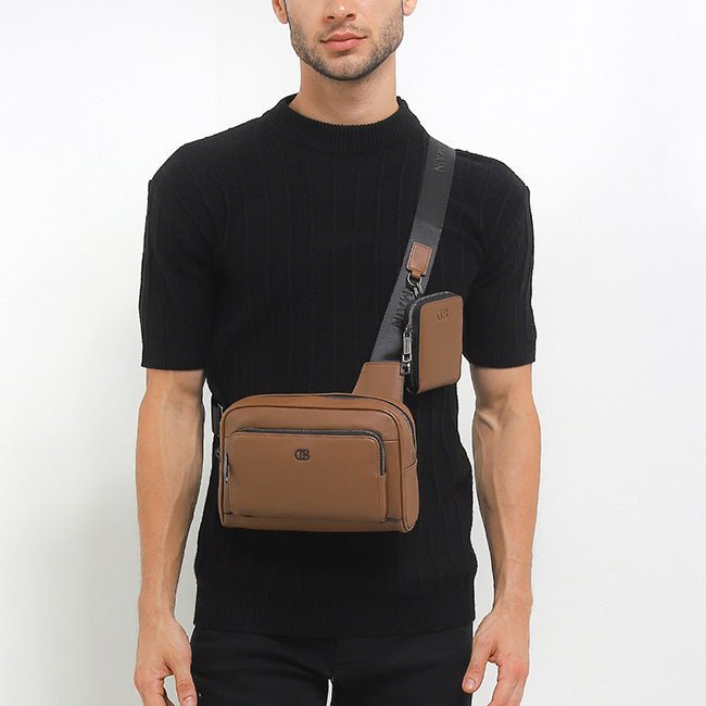 Obermain Tas Kulit Pria OBC1127 ROY Crossbody Bag-L