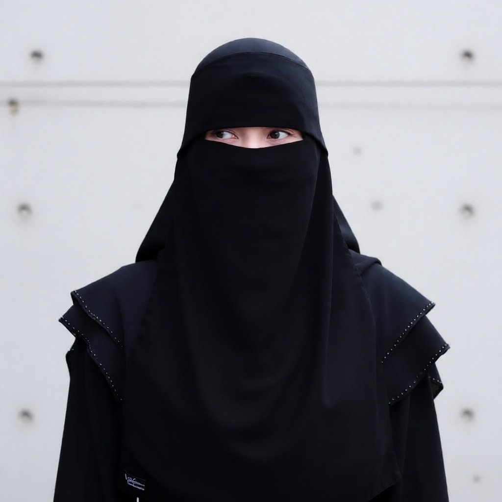 Cadar Niqab Bandana Poni Polos biasa Termurahh by Balqis collection