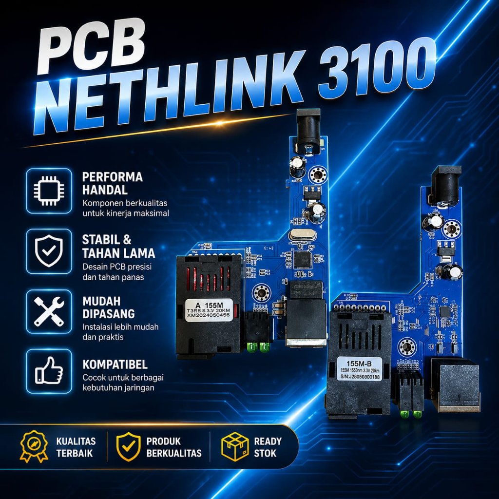 HTB NETLINK 3100  PCB ONLY PILIH A ATAU B