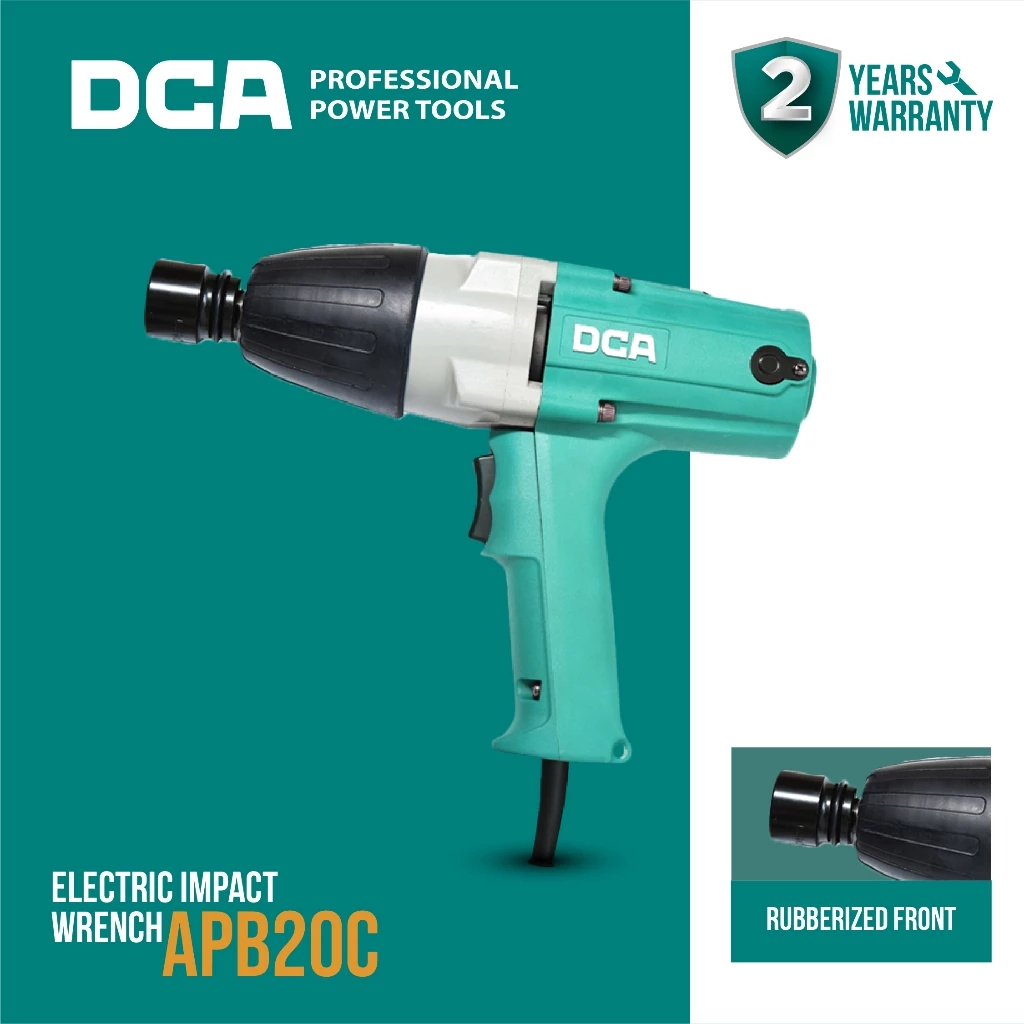 DCA Electric Impact Wrench / Kunci Impact Listrik / Mesin Pembuka Baut Mur 340Watt SQ 1/2" APB20C