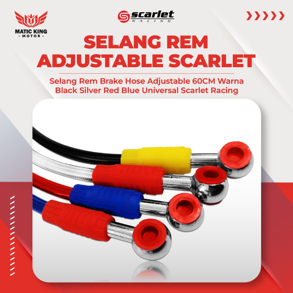 Scarlet Kabel Selang Rem Mio Sporty Smile Nmax Aerox Gear Lexi Fino Soul GT FreeGo Xride Vixion F1zr