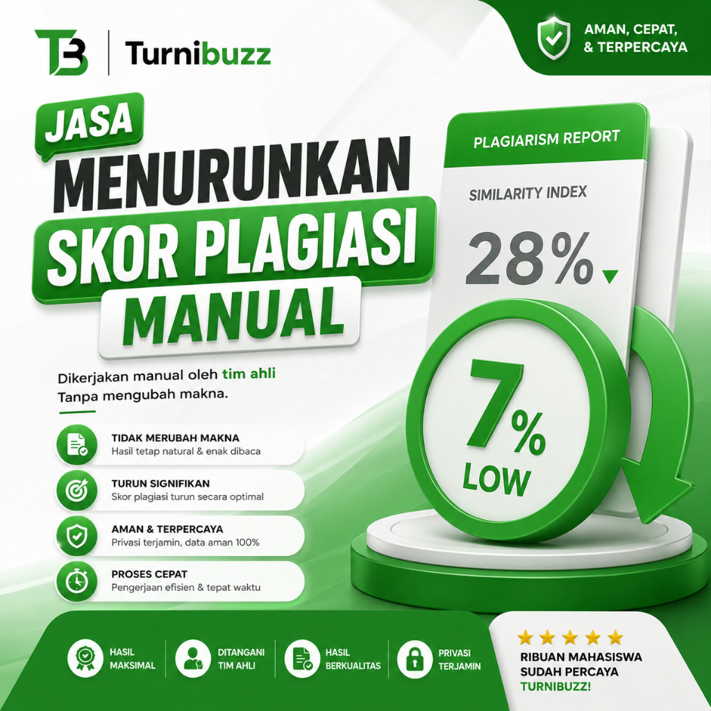 Jasa Parafrase Turnitin Manual - Menurunkan Skor Plagiasi