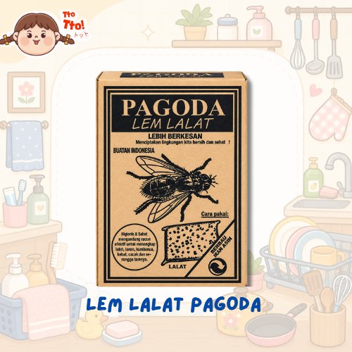 TTOTTO Lem Lalat Pagoda | Lem Lalat | Perangkap Lalat | Lem Perangkap Serangga | Pembasmi Lalat | Pe