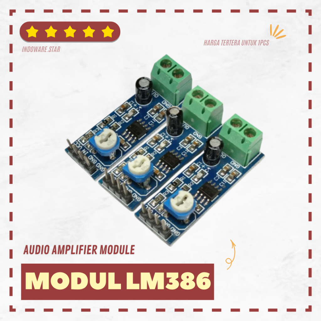 LM386 modul audio amplifier mono mini 5V lm386 lm 386 module