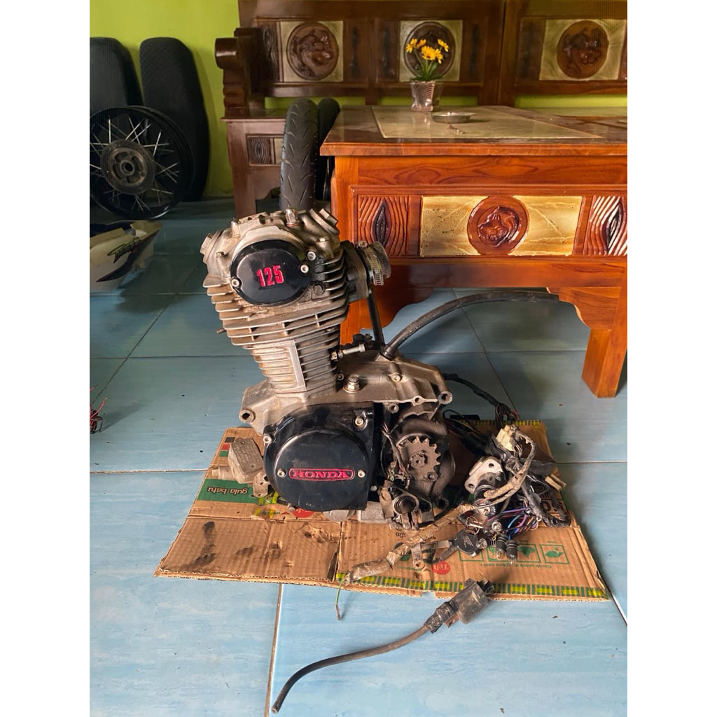 mesin gl 100 Ss zonk set pengapian