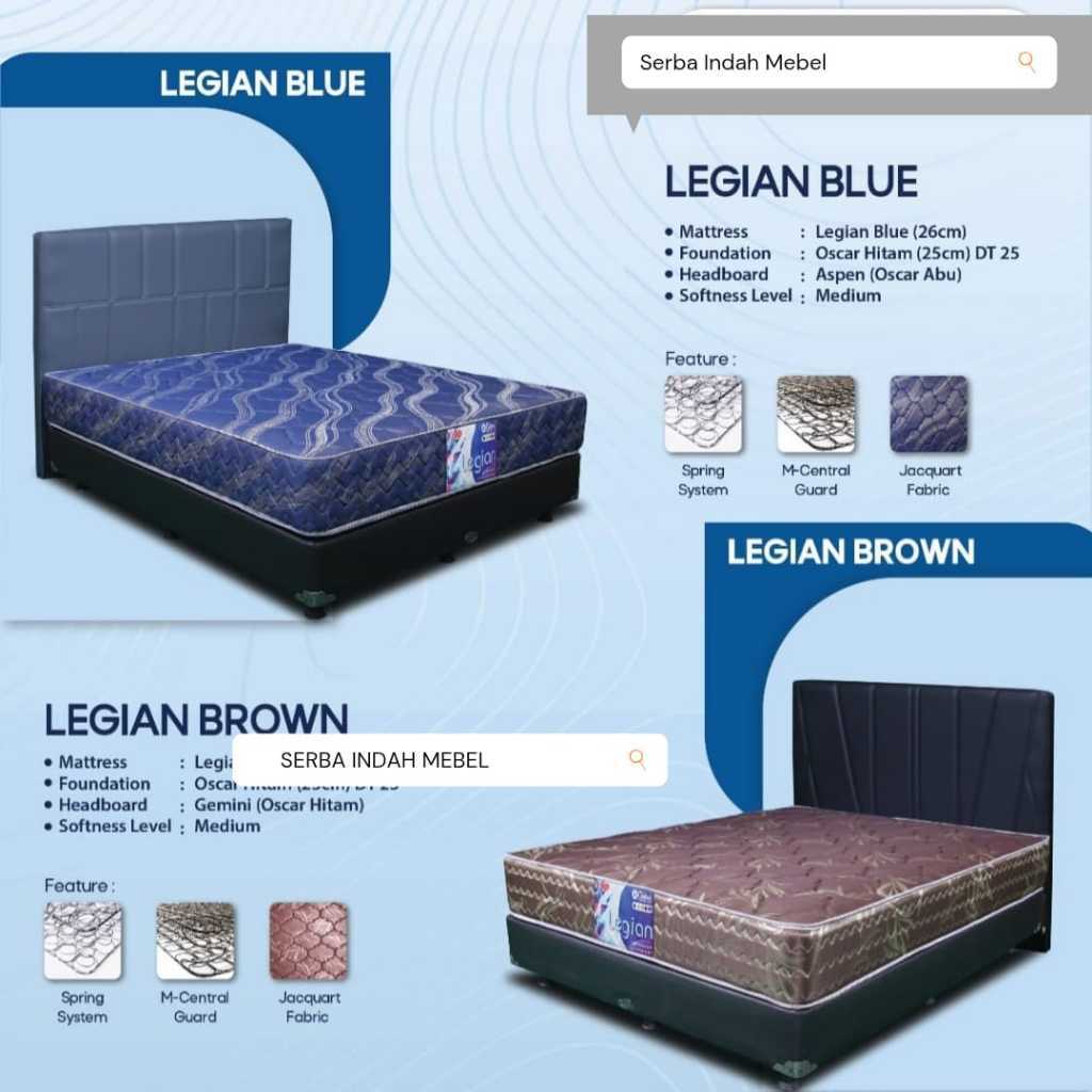 SPRINGBED CENTRAL LEGIAN GARANSI 10 THN MURAH ukuran 90×200 120×200 160×200 180×200 90 120 160 180 x
