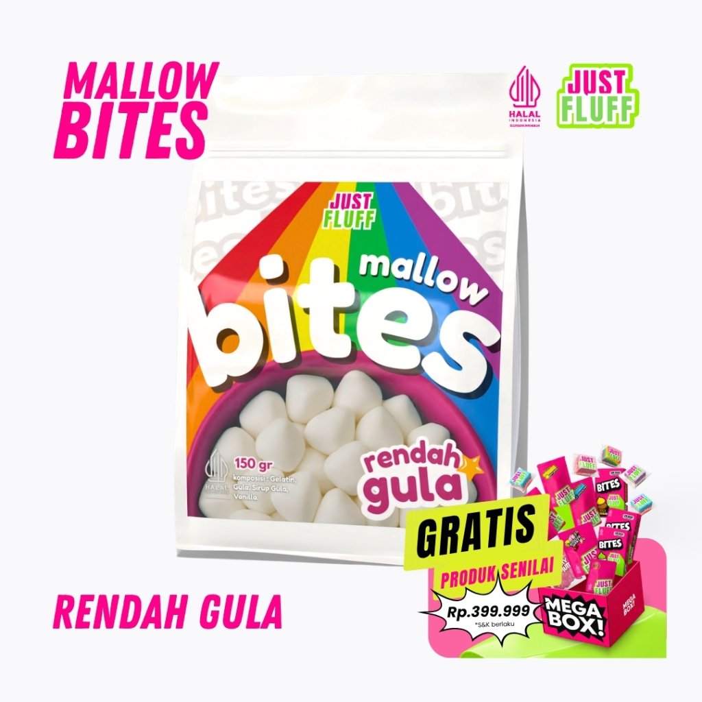 MARSHMALLOW BITES ORI JUSTFLUFF [HALAL]