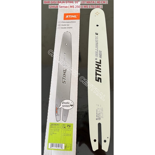 Bar Chainsaw Stihl 16 inch MS 170/180/250.Bar Senso Stihl 16 inch MS 180/MS 250 Original.