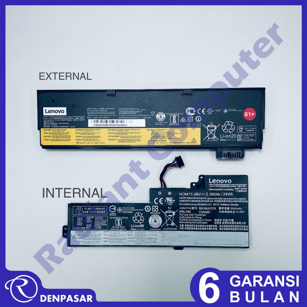 Baterai Lenovo Thinkpad A475 A485 P51S P52S