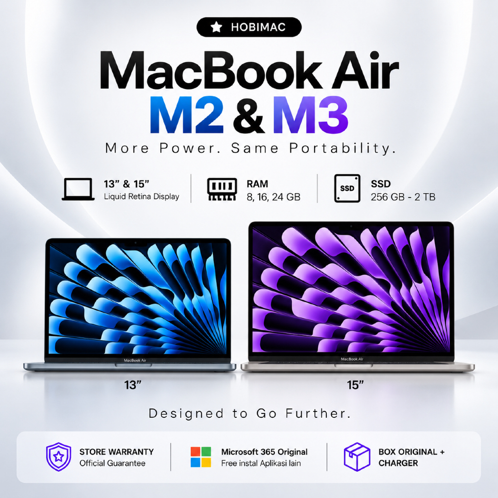 Macbook Air M2 M3 13 - 15 Inch RAM 8 - 16 GB SSD 256 - 512 GB
