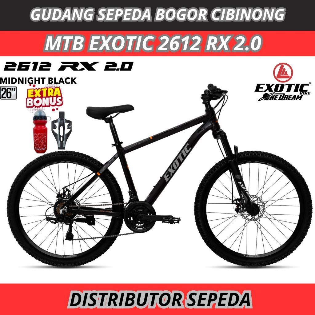 Sepeda MTB Exotic 26  27,5 Exotic 2612 RX 2.0 3 x 8 SPEED