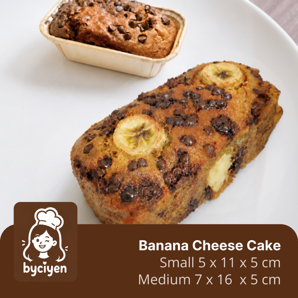 Banana Cake | bolu pisang moist Coklat keju Premium | Fresh Bake Homemade | by ciyen