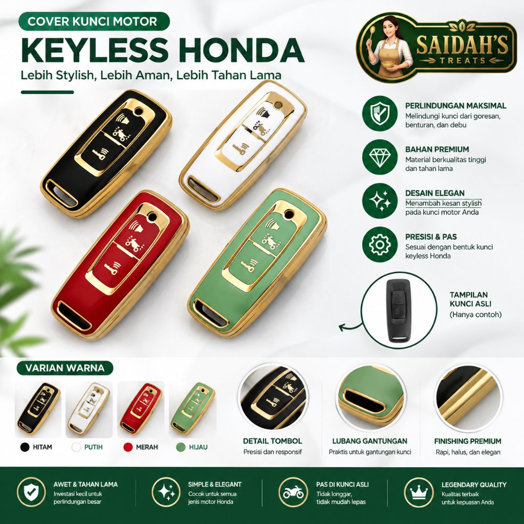 Casing Pelindung Remote Kunci Keyless Protective Case untuk ADV PCX Vario 125 160 Scoopy K2F Beat Ho