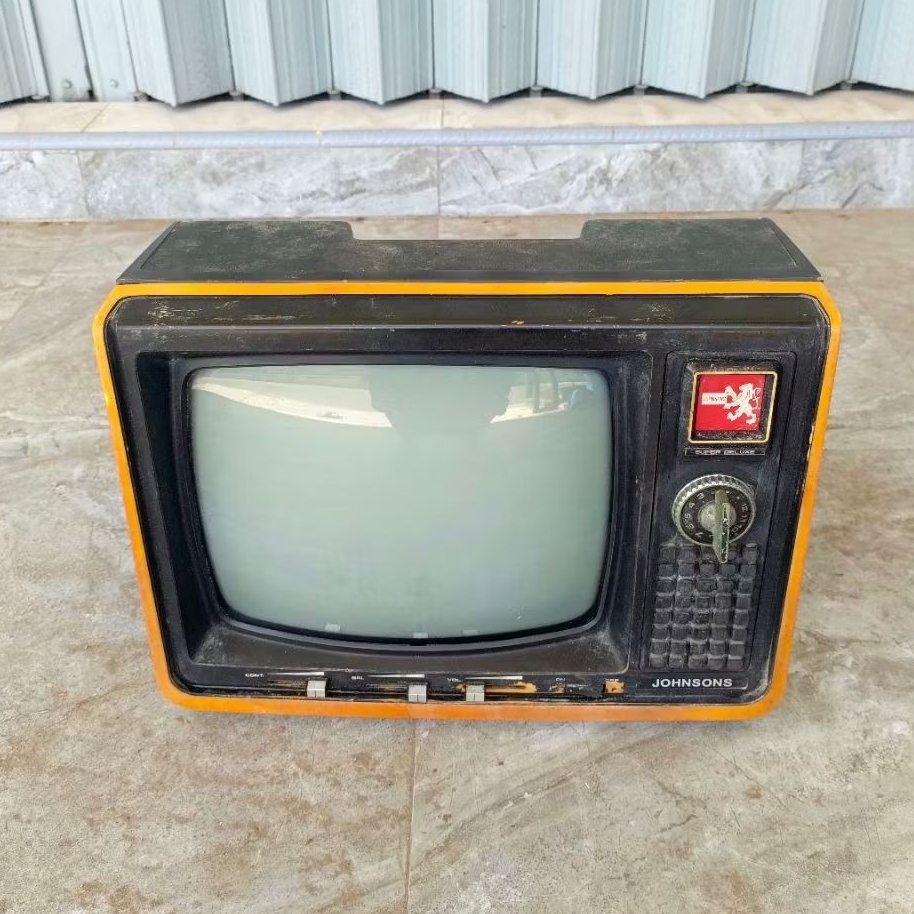 tv antik johnsons vintage jadul pajangan