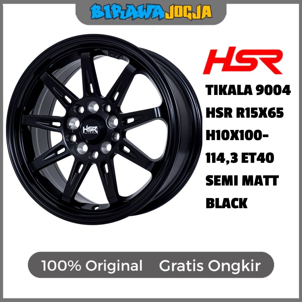 Toko Velg Mobil Jogja - Pelek Racing Ertiga New Carry Grandmax R15 Warna Hitam Original HSR Tikala