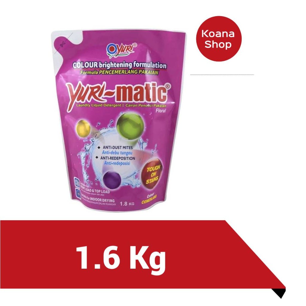 Yuri Matic Deterjen Cair Matic Floral 1.6 Kg