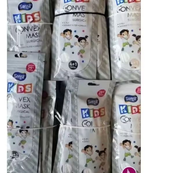 Masker KN94 anak merk Sensi Original tebal. maksimal beli 1 pack ya ka