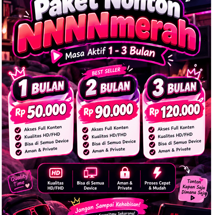 Paket Nonton NNNmerah - Masa Aktif 1-3  Bulan