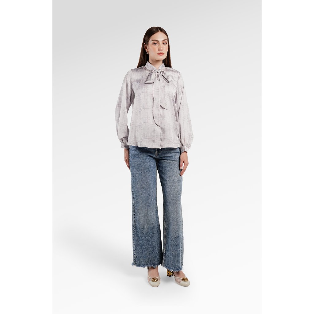 Benang Jarum - Wonderful Harmony Bow Shirt - Cream