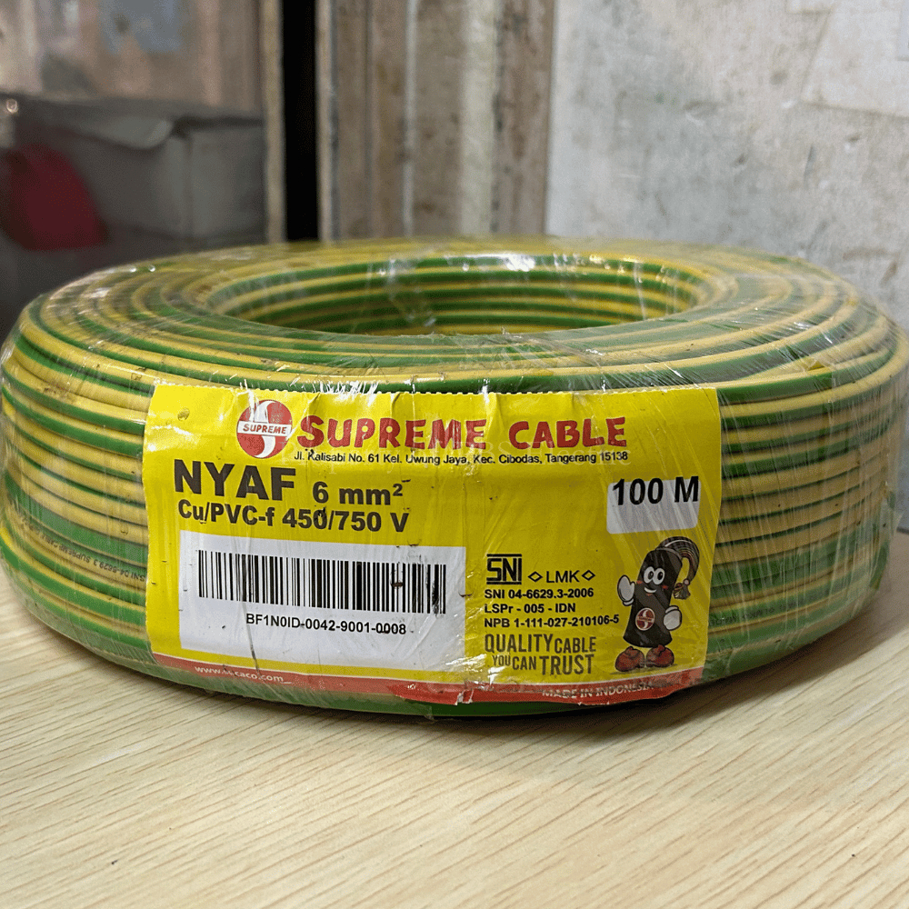 Kabel NYAF 6 mm Supreme 100 Meter / Kabel Serabut Panel Supreme 6mm