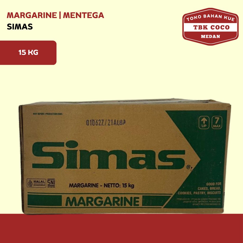 Simas Margarine 15 kg | Mentega Simas | Mentega Kuning