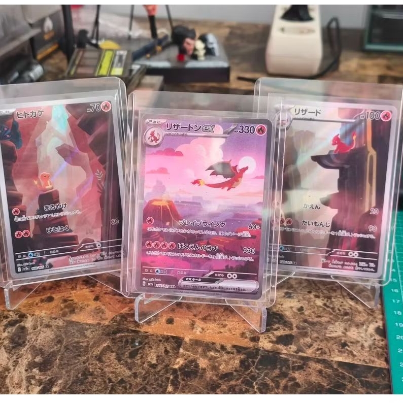 Charizard EX Pokemon 151 Japan set (3 kartu)