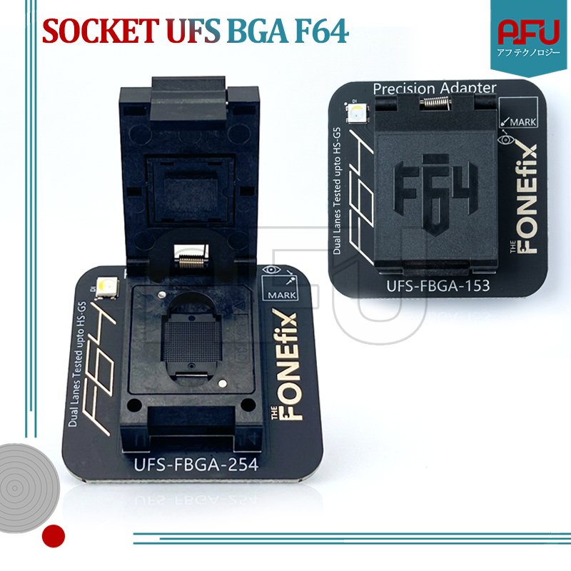 (NEW LAUNCING) Socket UFS F64 BGA 153-254 / Soket Ufs F64 153-254