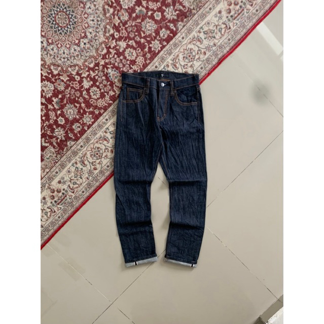Uniqlo Jil Sander +J Redlide Selvedge Indigo Jeans