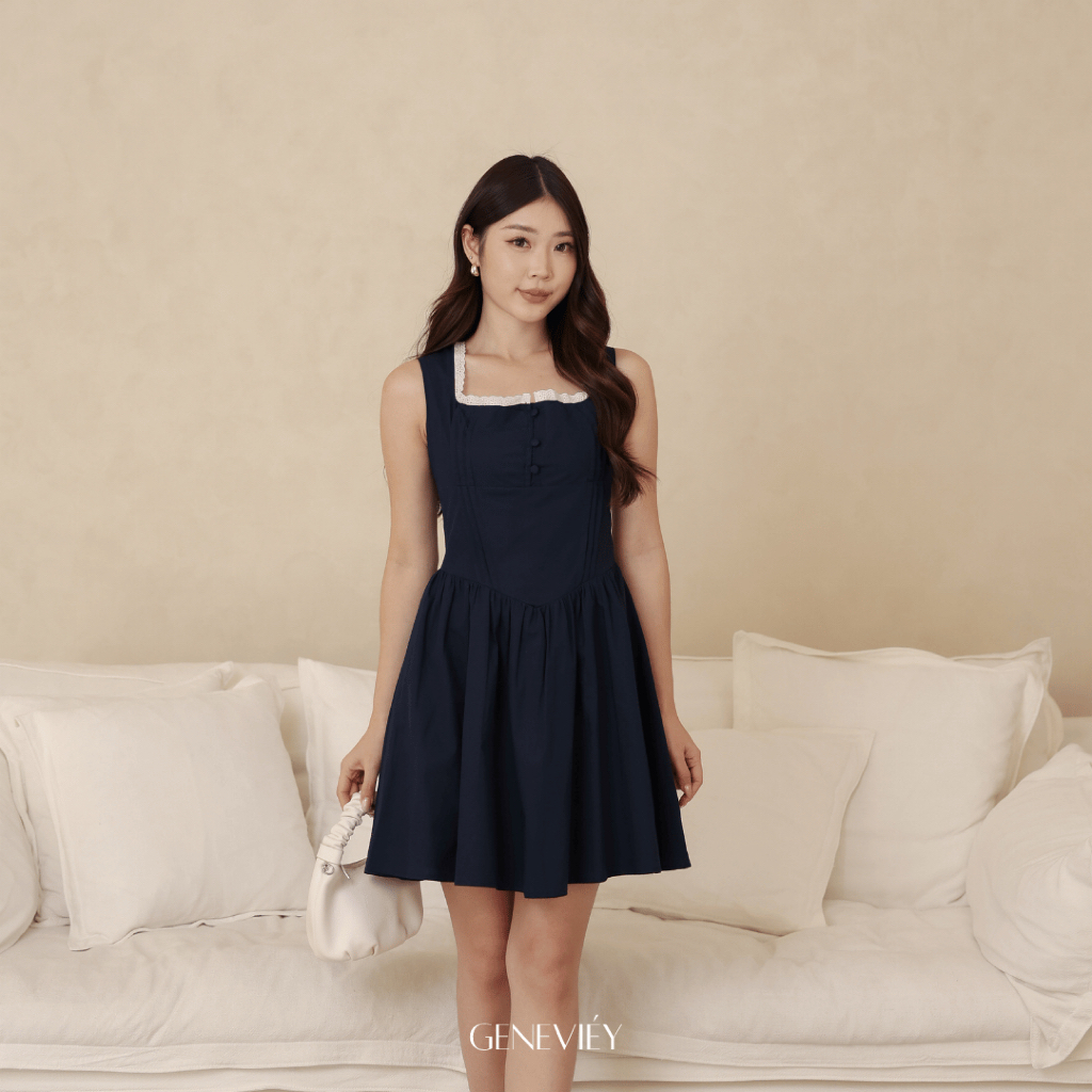 Corrie Dress Pendek Wanita Outfit Korea Dress Cantik Viral