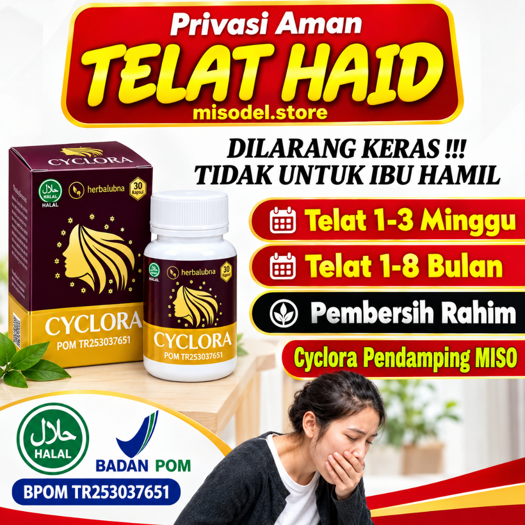 Pendamping Bulanan Pelancar Haid Telat Datang Menstruasi Cyclora