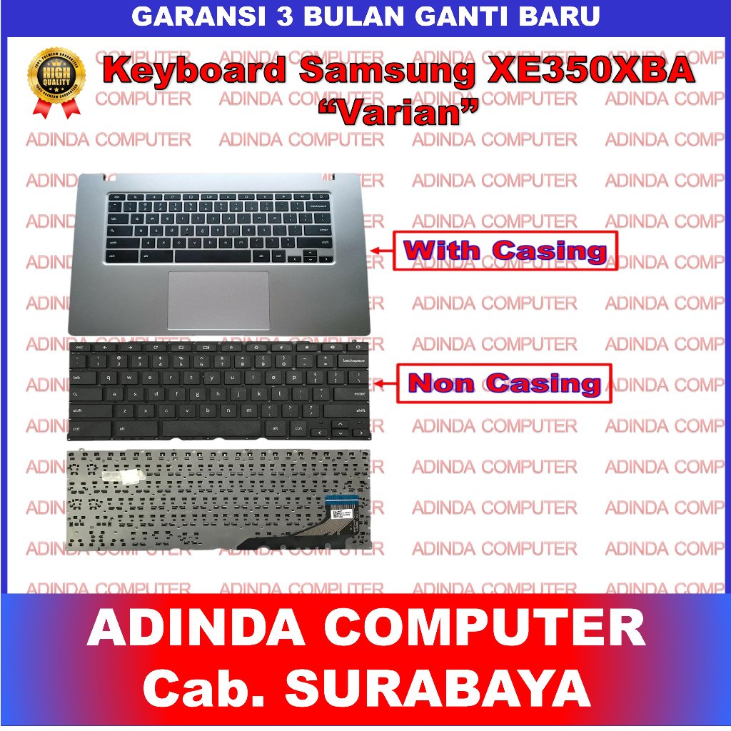 Keyboard Samsung Chromebook 4+ XE350XBA Palmrest