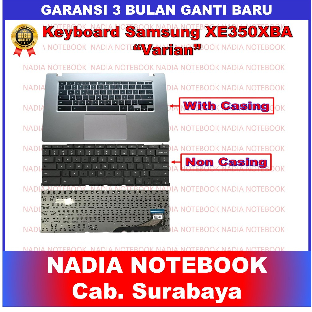 Keyboard Samsung Chromebook 4+ XE350XBA Palmrest
