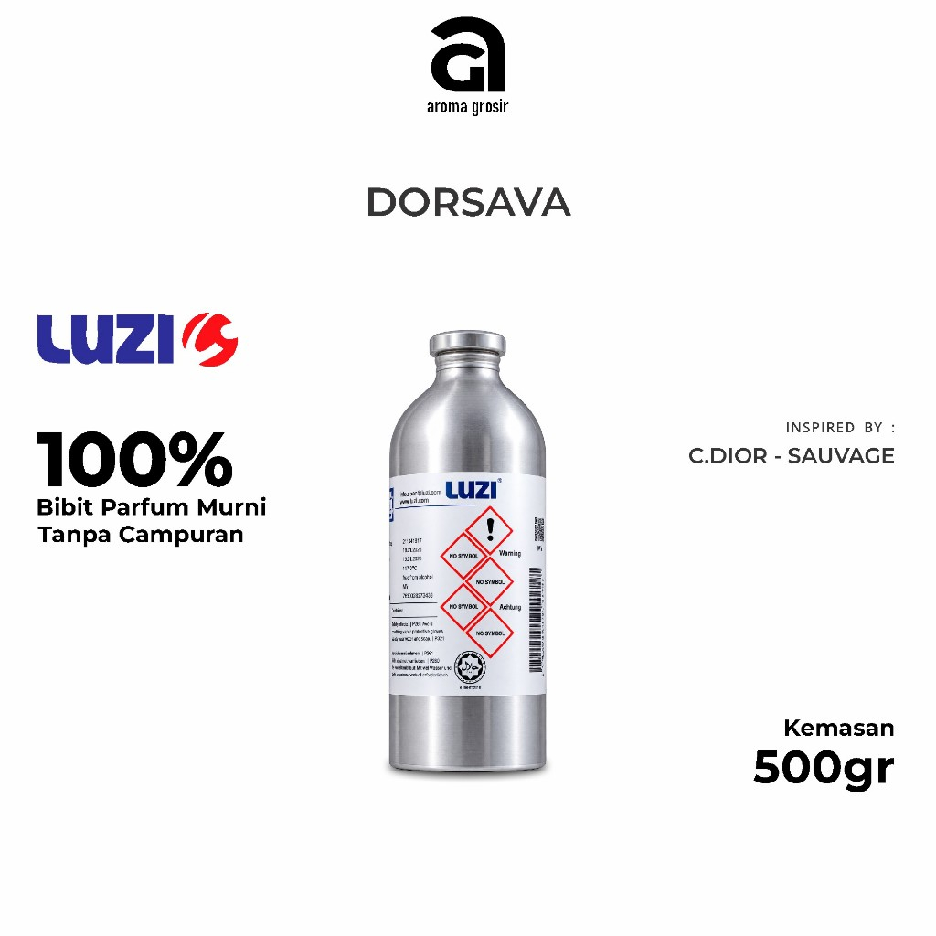 Bibit Parfum LUZI Dorsava Inspired by Sauvage Kemasan Segel 500gr