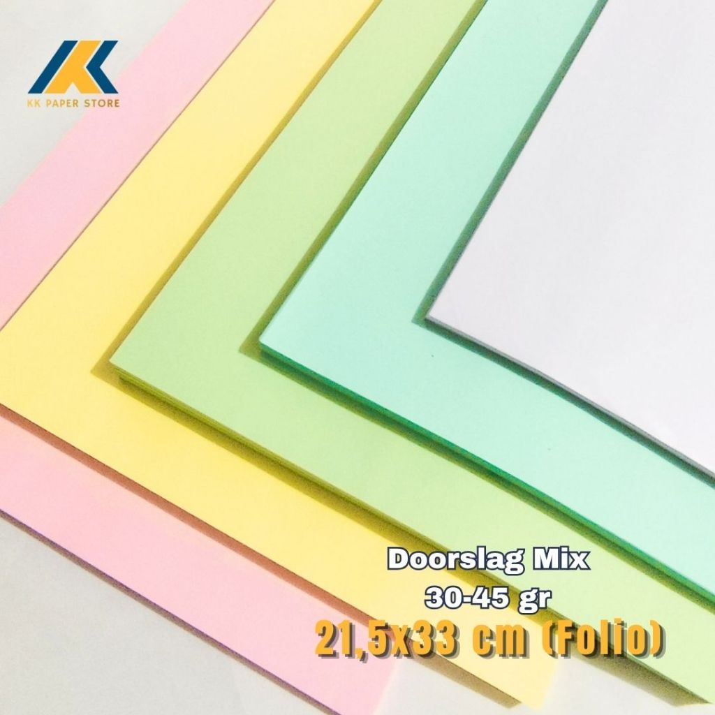 Kertas Doorslag F4 Folio Warna Tipis Kreatif Pola Baju jiplak
