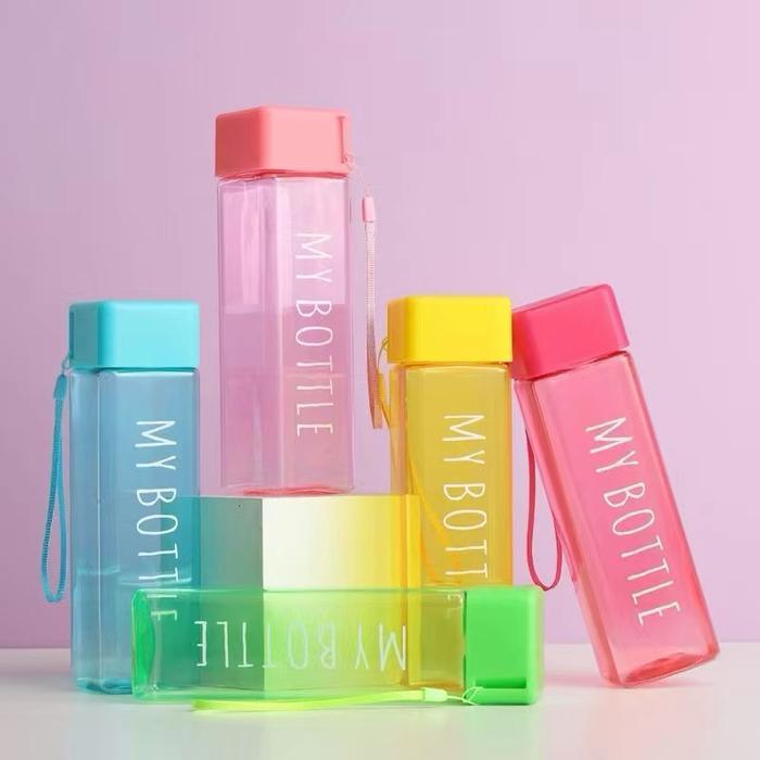 Botol/ Tumbler My Bottle Kotak Polos Tanpa Kemasan