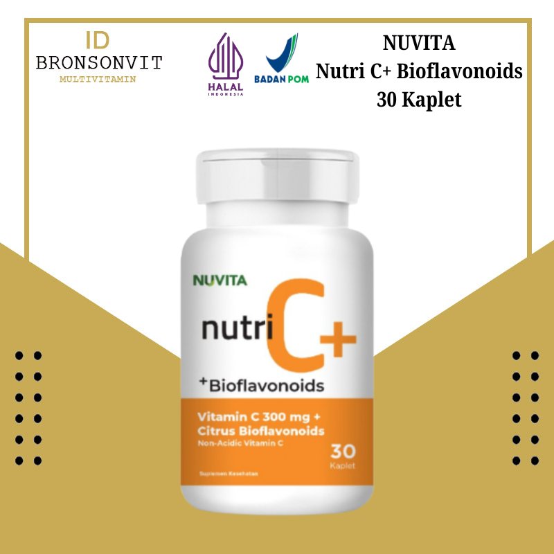 Nuvita Vitamin C 300mg + Citrus Bioflavonoids - 30 Kaplet