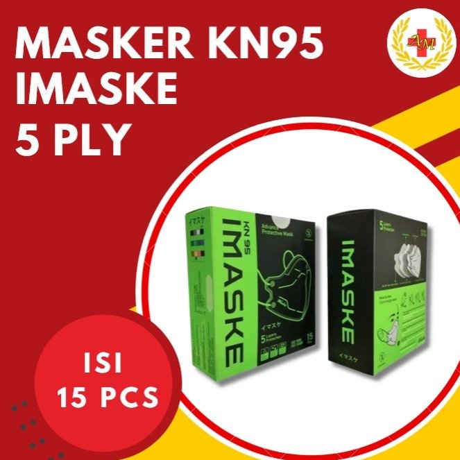 Masker KN95 Imaske Masker Medis N95 Medical Mask 5ply Imaske (1 box isi 15 pcs)