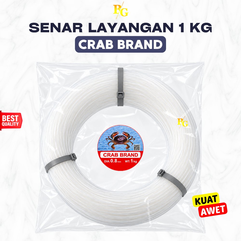 [Kiloan 1kg] Senar Layangan CRAB BAND Asli - Senar Pancing Layangan Kuat
