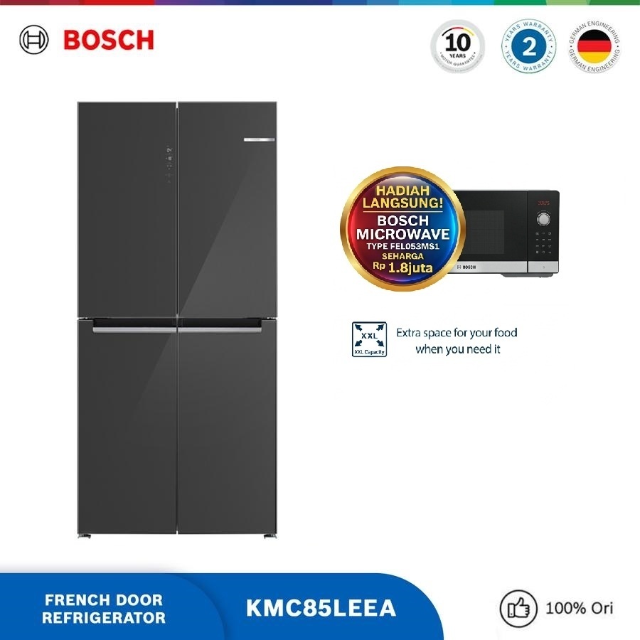 Bosch KMC85LEEA Kulkas Multi Door w/ Glass Door 4 Pintu 547L