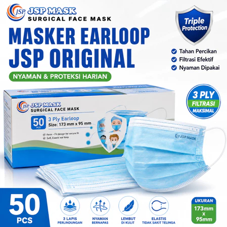 PAKET MURAH MERIAH MASKER JSP ISI 3 BOX