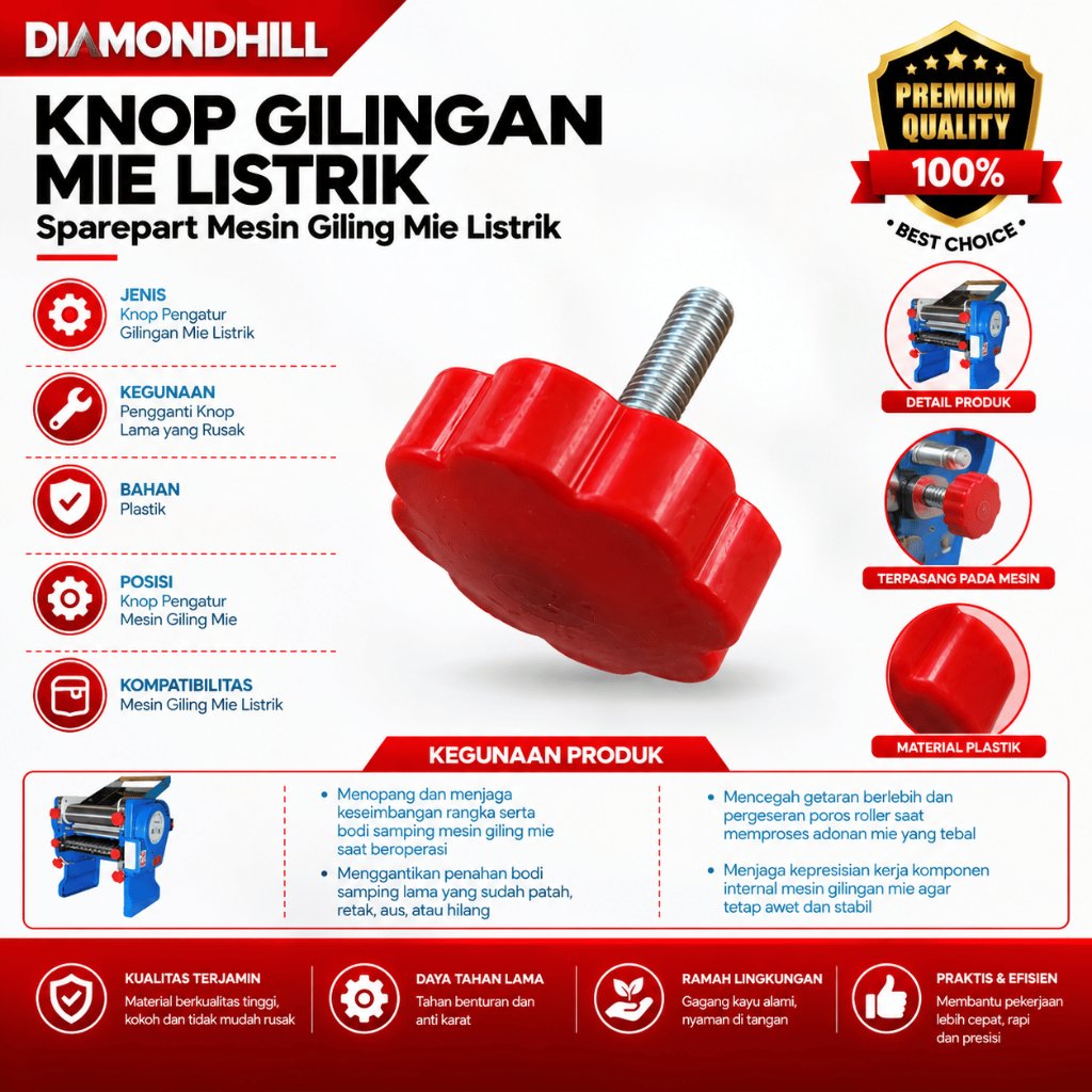 KNOP GILINGAN MIE LISTRIK DZM 200