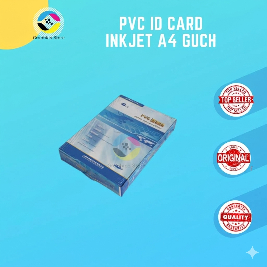 Bahan PVC ID Card / PVC ID Card INKJET A4 GUCH [GROSIR]